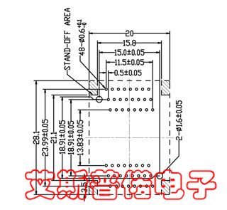 TSOP测试座：TSOP48-0.5-013测试座